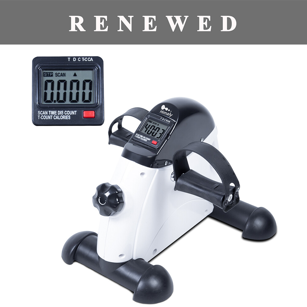 Mini Pedal Exerciser Desk Cycle Bike Leg Arm Fitness Home Exercise w/LCD Display