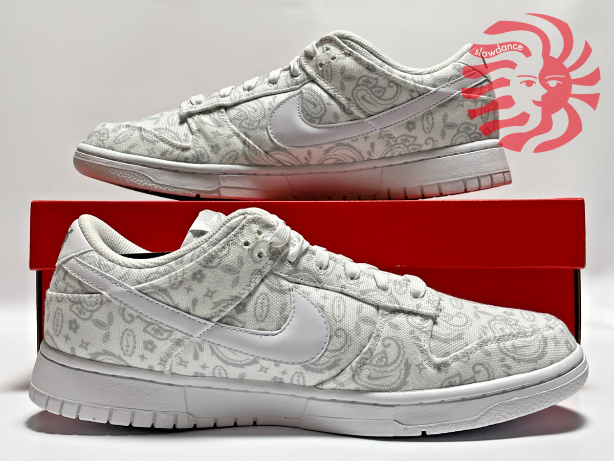 Nike WMNS Dunk Low ESS White Paisley [W 5-12] DJ9955-100 New | eBay