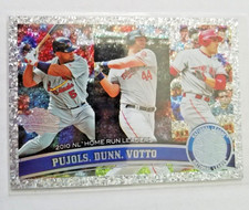 Pujols Dunn Votto 2011 Topps Diamond Anniversary Silver #318 Cardinals Reds A5