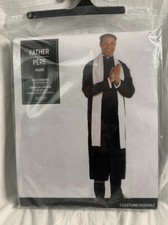 Adult Father Priest 3 Piece Costume -Suit Yourself Adult Standard