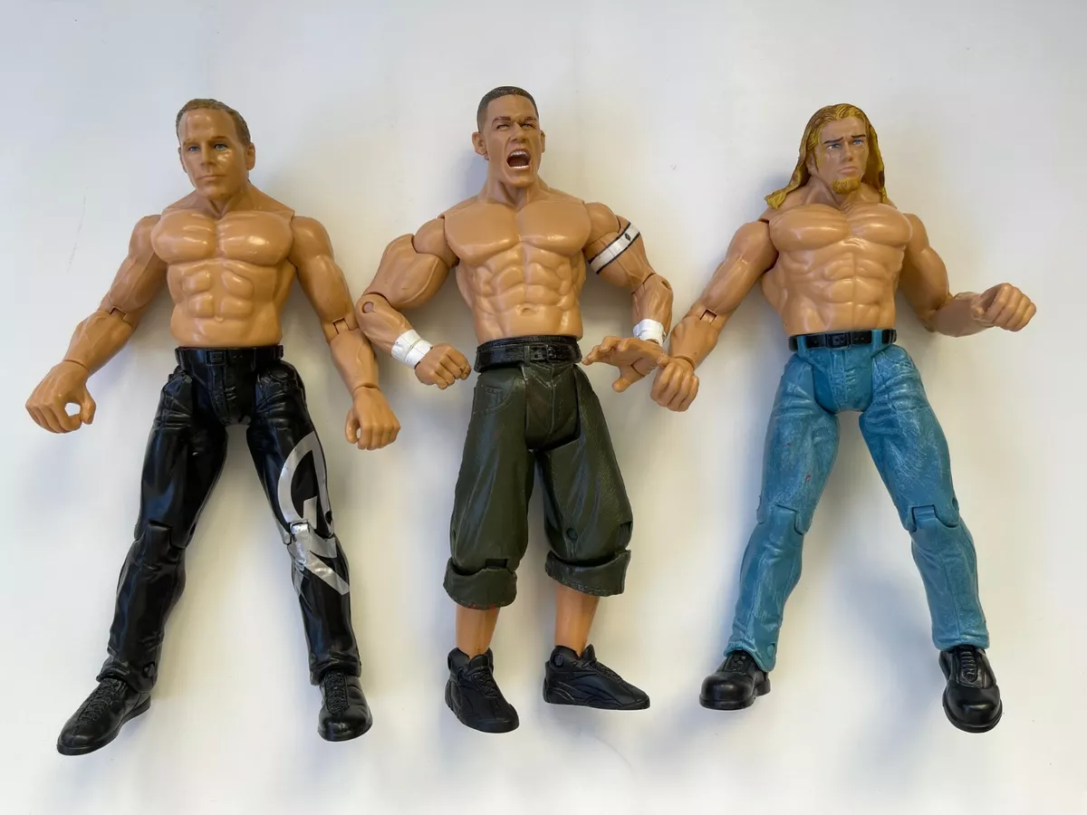 Shawn Michaels John Cena Triple H 2003 WWE Action Figure Wrestling