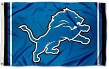 Detroit Lions 3x5 ft Flag Banner NFL Football Free Shipping