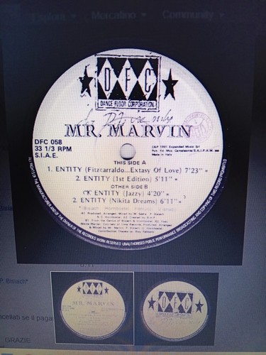 Mr Marvin / ENTITY lp 33 giri Very Good Plus (VG+)