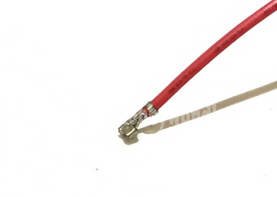 JST PH 2.0mm precrimped contact pin 30cm black color wire lead end