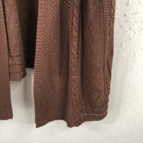 Art & Soul Cardigan Womens 1X Plus Size Brown Kimono Sweater Topper NEW - Picture 12 of 20