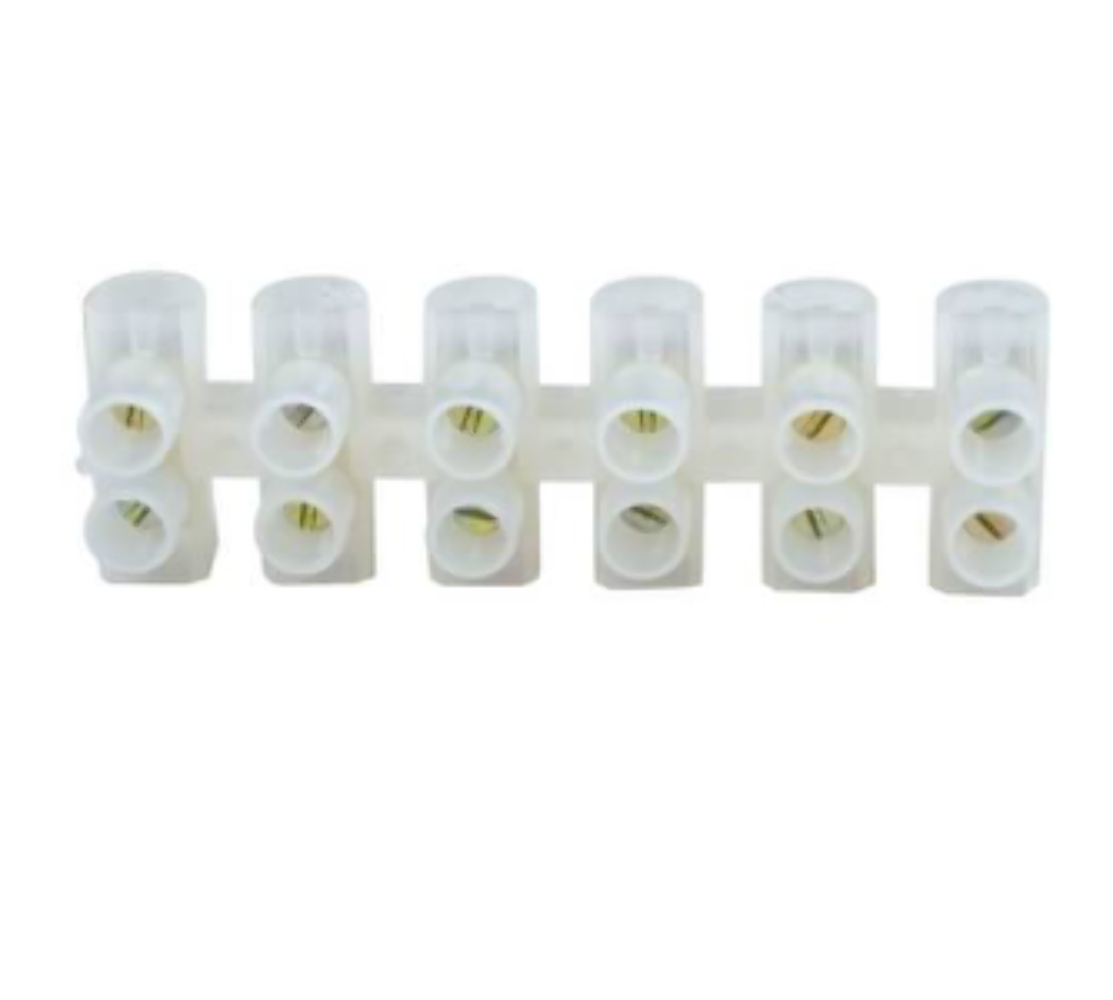 6-way Electrical Strip Connector Wire Terminal Choc - 30 amp
