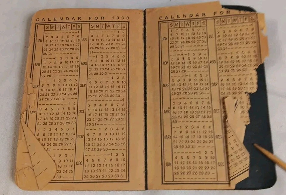 Vtg 1938 Whitman's Answer Book Thousand Fact Reference Daily Memo Diary READ - Image 3 of 4