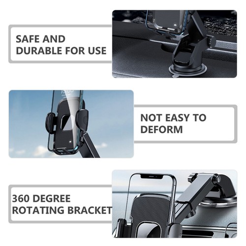 Suction Cup Phone Holder Vent Car Mount Navigation Stand Bracket for - 第 6/10 張圖片