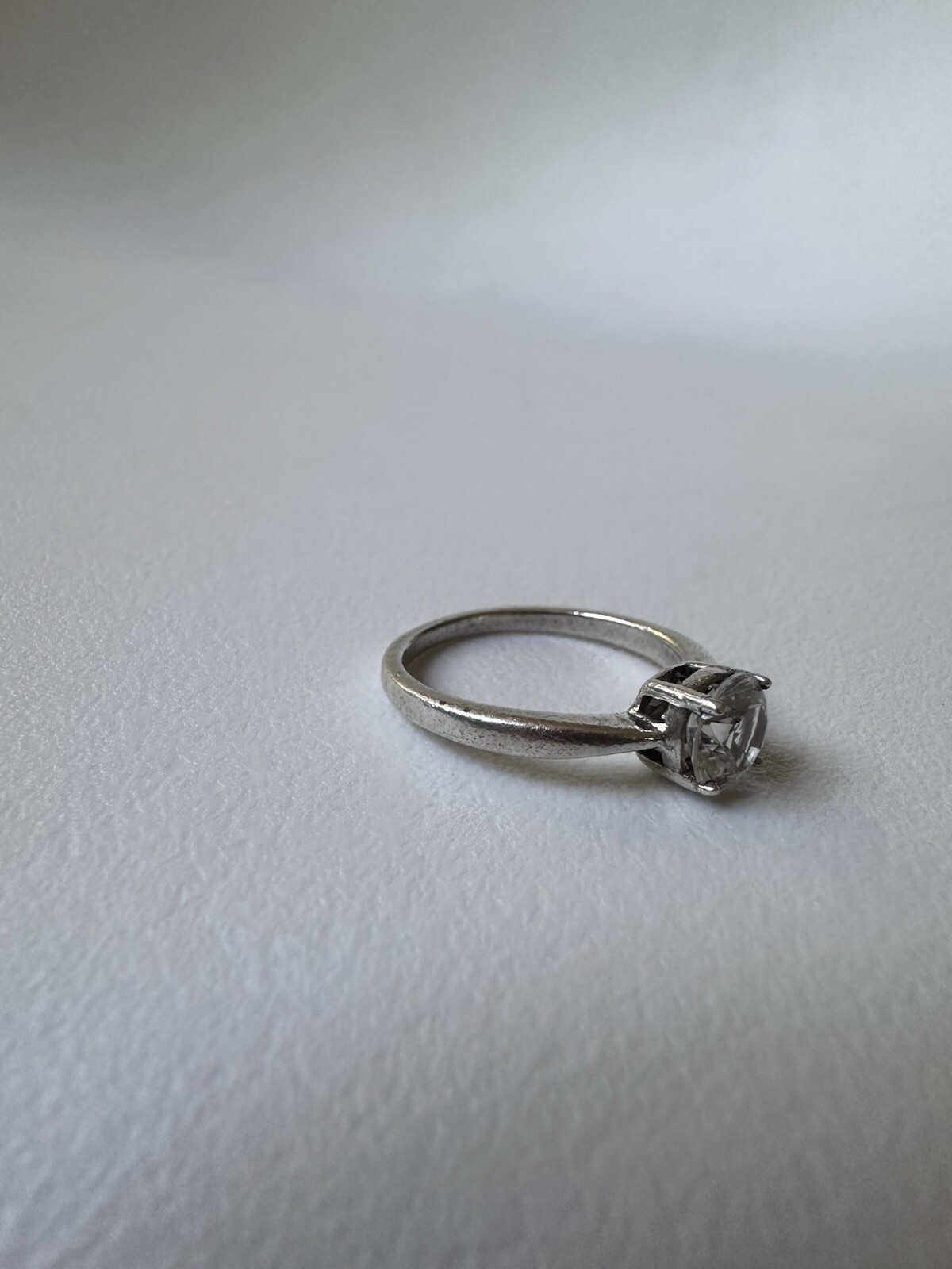 Round Simulated Diamond Solitaire Engagement Ring… - image 20