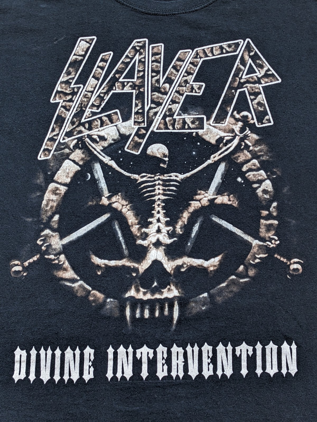 Vintage 90s Y2K Slayer Divine Intervention Tour T… - image 3