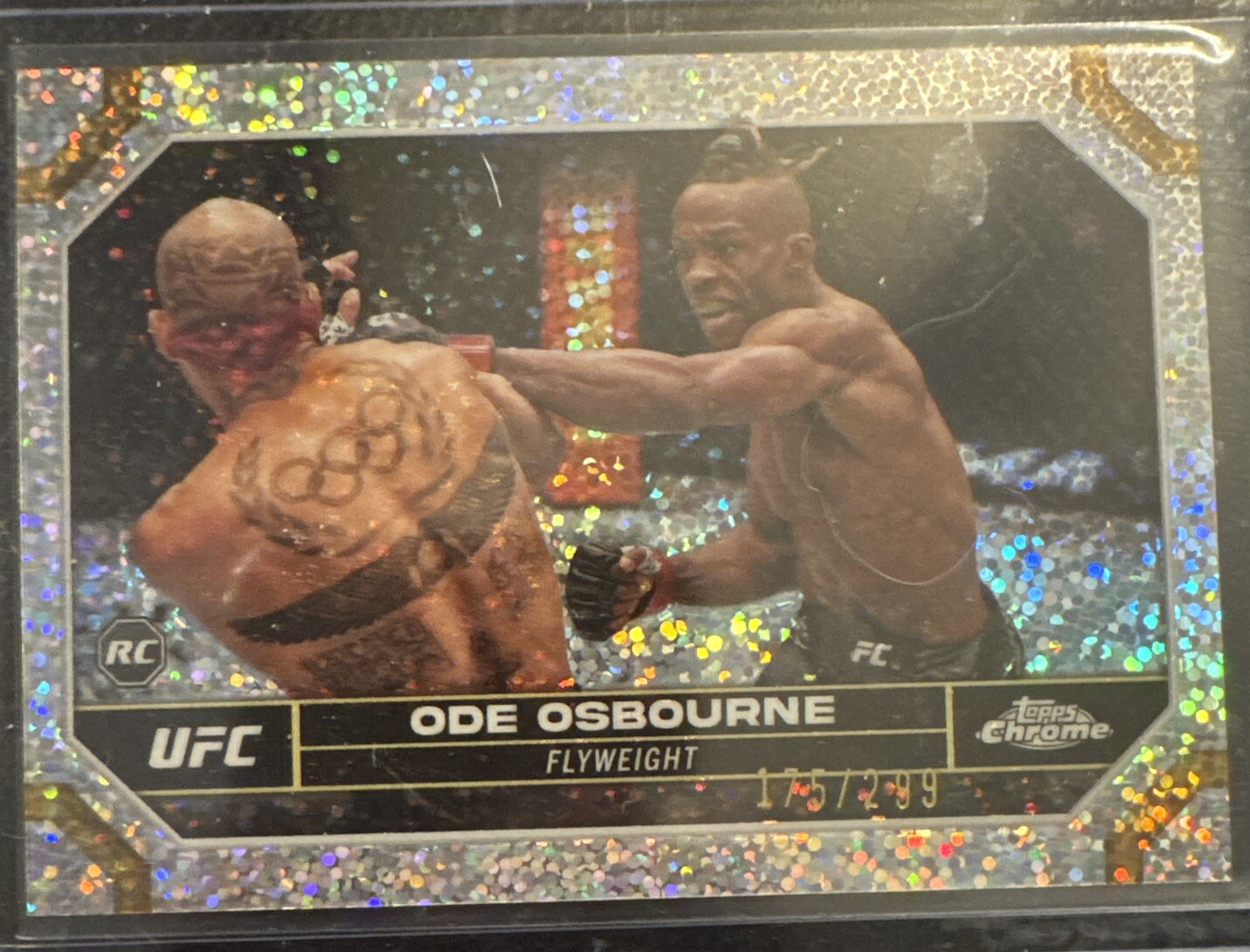 2024 Topps Chrome UFC Ode Osbourne Rookie Speckle Refractor SP Card /299