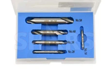 5 Pc Premium HSS 6542 Center Drill Set 60° Combined Countersink #1 2 3 4 5 !}
