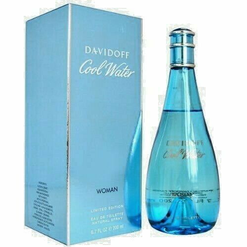 DAVIDOFF COOL WATER FOR WOMEN 200ml Eau De Toilette EDT Spray - Brand New