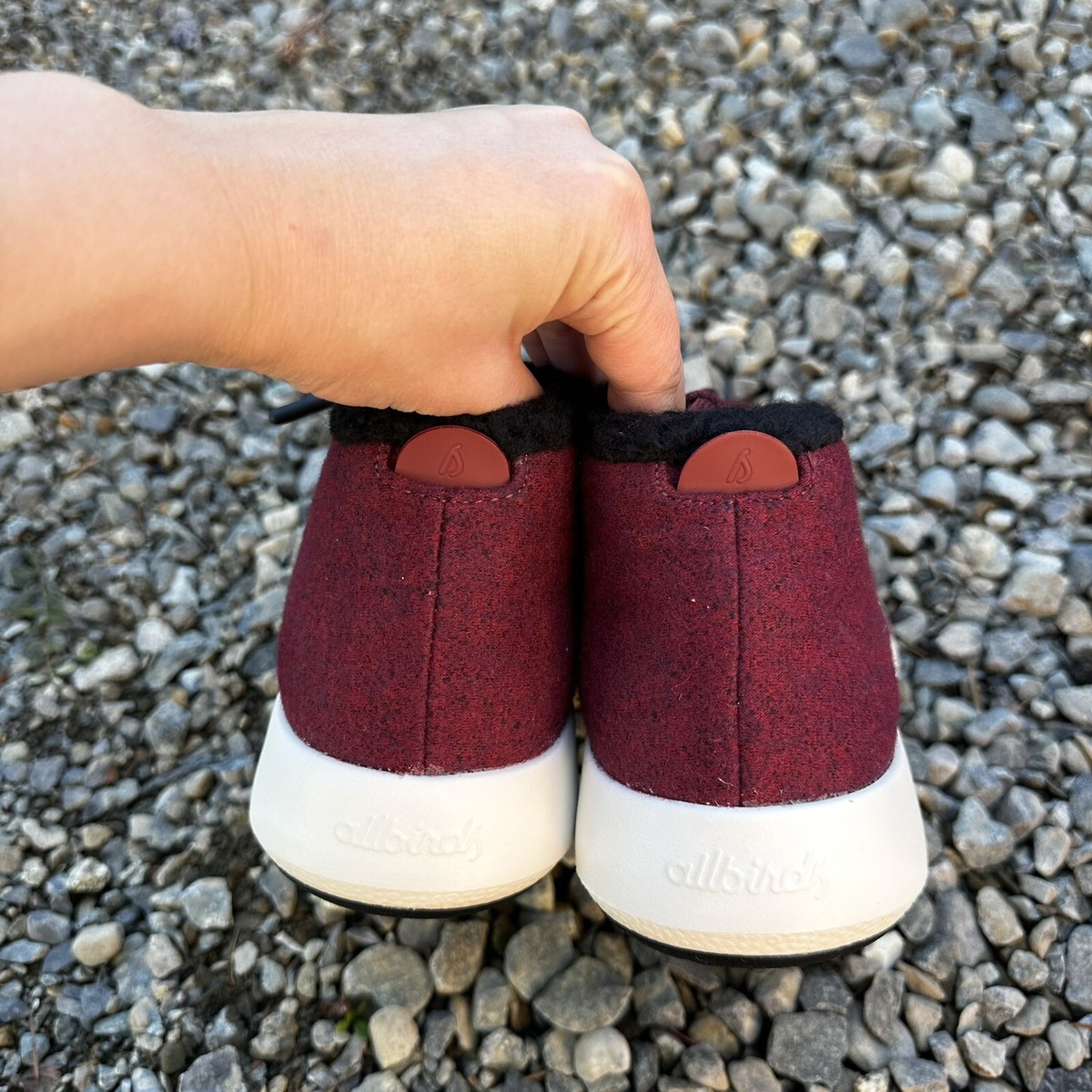 Allbirds Wool Runner-up Mizzle Fluff Sneaker Boots Red White 
