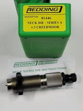 81446 REDDING BOTTLENECK NECK SIZING DIE - 6.5 CREEDMOOR - BRAND NEW - FREE SHIP