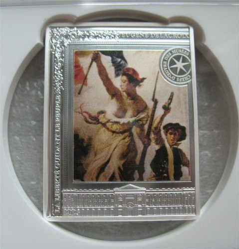 France 10 Euro 2023 Silver Proof Coin Delacroix-Liberty Guiding People NGC PF70 - Picture 2 of 4