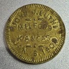 Kansas, Milford John J. Luthi Jan 6, 1908 Brass Token 5¢ 735135 — photo 1
