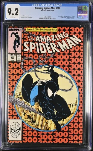 Amazing Spider-Man #300 CGC 9.2 NM 1st First Full Venom Todd McFarlane 1988