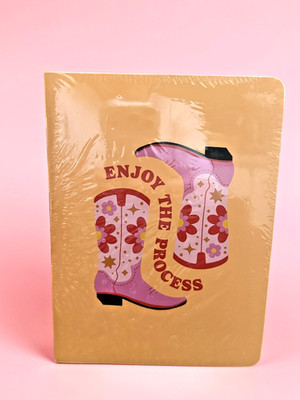 NEW Set of 4 Lined Paper Paperback 6'' x 8'' Notebooks Enjoy the Process