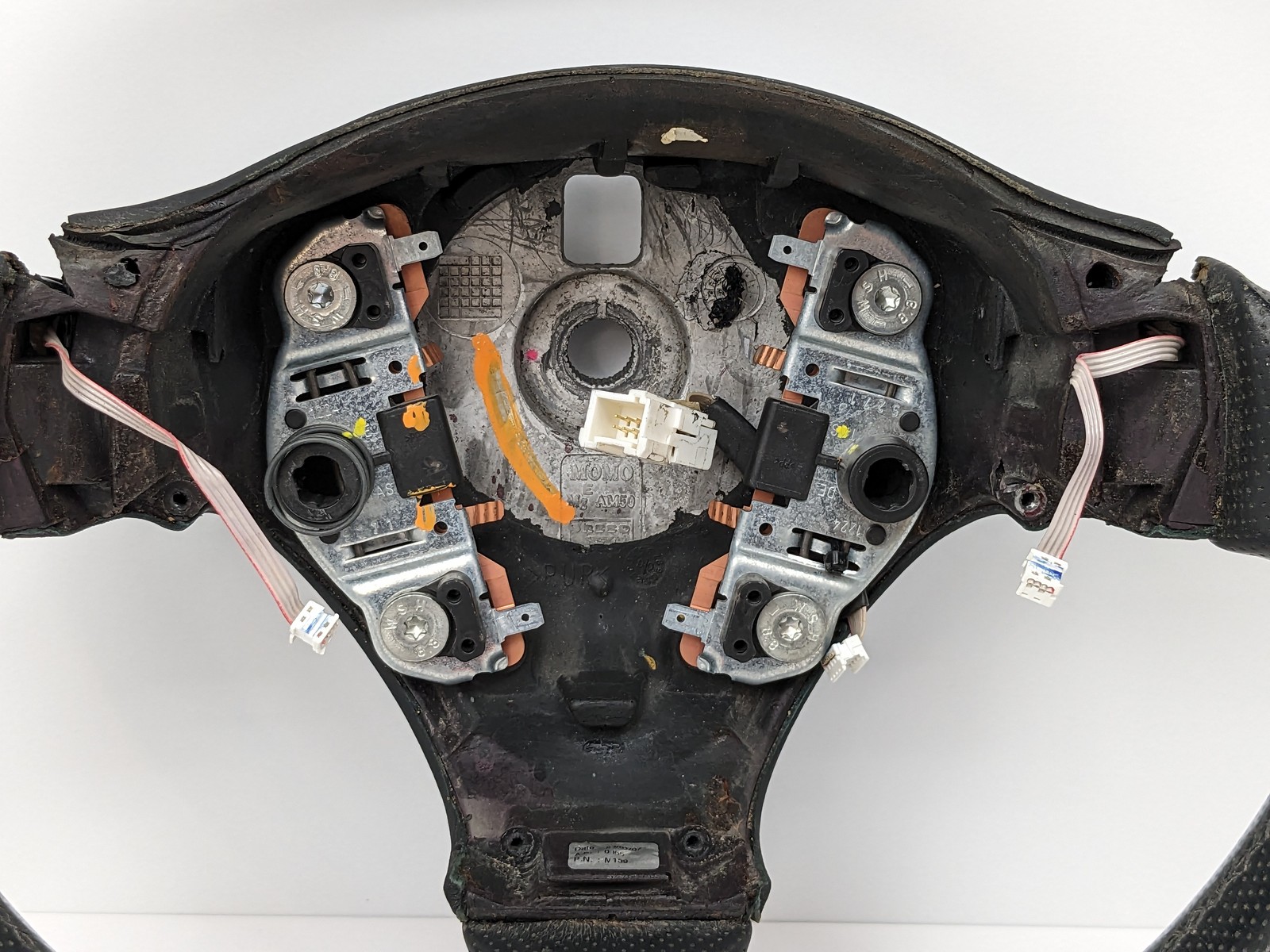 03-08 Maserati Quattroporte M139 GranTurismo Steering Wheel Black Button Switch