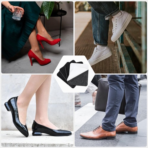 Shoe Heel Pads Shoe Heel Repair Kit 4 Pcs Adhesive Stickers anti Slip Thickness - Picture 7 of 7