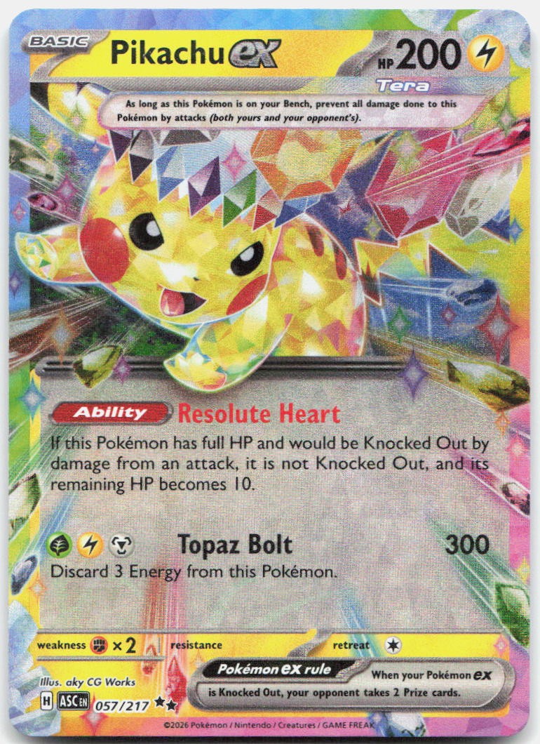 Pikachu ex ASC 057/217 Holo
