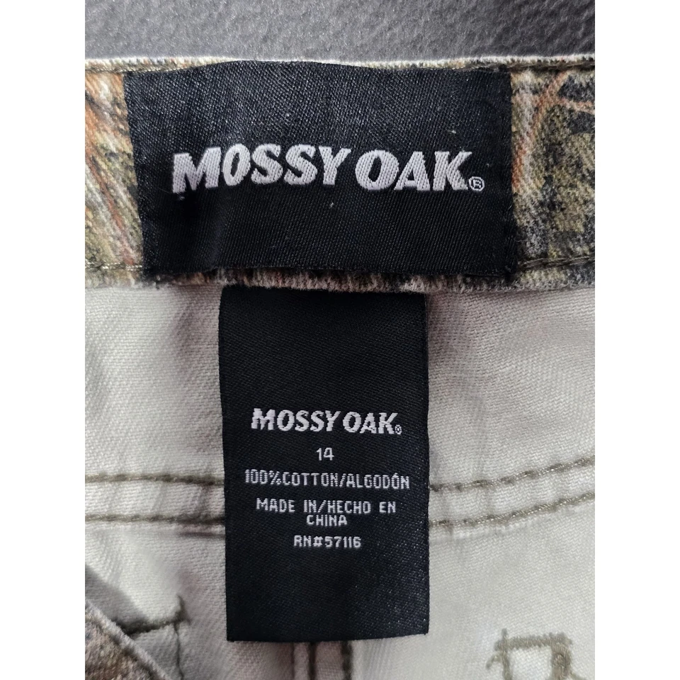 Pantalones Camuflados Roble Mossy Juvenil Talla 14 Camuflaje Caza Exterior Algodón Foto 2 de 4