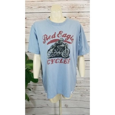 Red Eagle Cycles Biker Authentic Rugged Co. Tee T-shirt Men's Sz Large