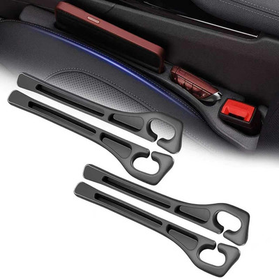 4PCS Car Seat Gap Filler Organizer, Universal Car Seat Gap Blocker with Storage