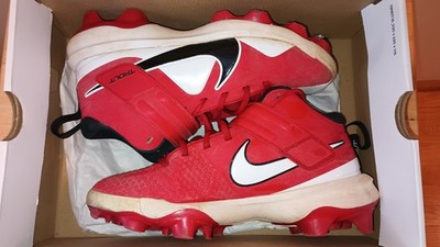 Nike Force Trout 7 Pro MCS BG Baseball Cleats Red Size 6Y, Youth 6, Used, In Box