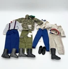 Vintage GI Joe 12” Action Figure Clothing Accessory Lot Dog Tags Uniforms Boots