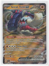 great tusk ex pokemon card value - 230/198 - Scarlet & Violet - Ultra Rare When Pokemon Great Tusk EX [Play] #123