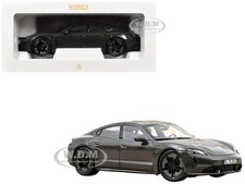 2024 PORSCHE TAYCAN TURBO S SLATE GRAY NEO 1/18 DIECAST MODEL BY NOREV 187654