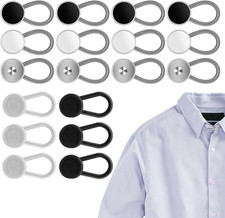 18PCS Collar Extenders Shirt Collar Extenders Pants Button Extender Extender But
