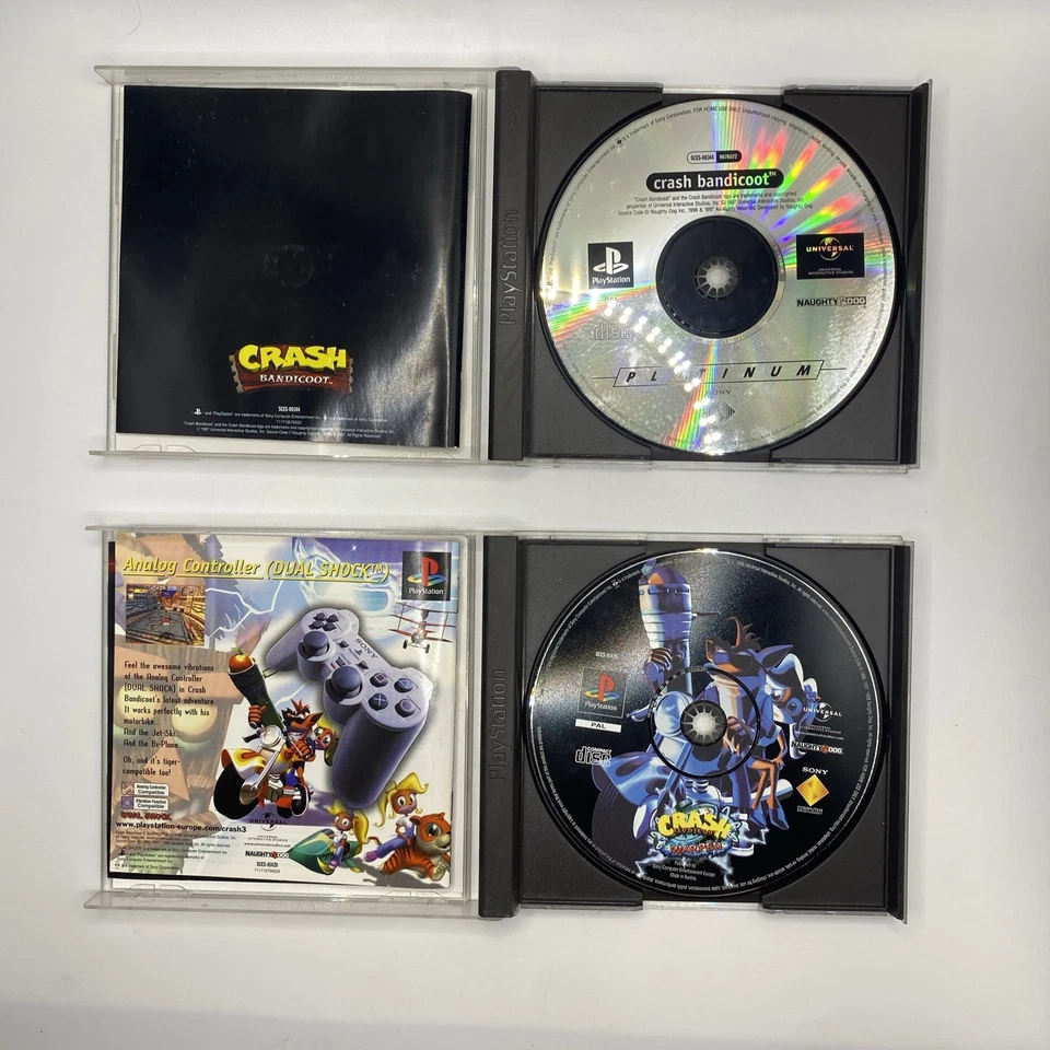 Crash Bandicoot Plat + 3 Warped Black Label | Ps1 Pal | Complete Game + Manual - Image 4 of 4