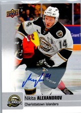 2019-20 Upper Deck CHL Auto Nikita Alexandrov #34 Auto