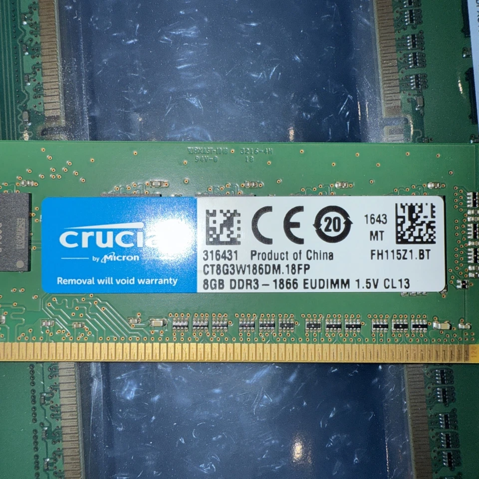 32GB 6,1  Mac Pro late 2013 Memory PC3-14900R - Image 2 of 4