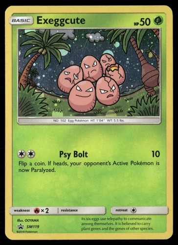 Exeggcute - SM119 Holo Promo Sun & Moon Promo Pokemon LP