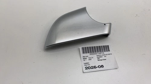 ⭕ 2017-2020 Tesla Model 3 Right Exterior Door Mirror Lower Cap Trim Cover Chrome