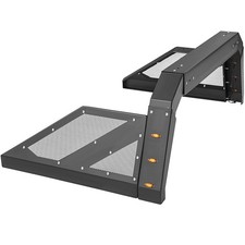 Truck Roll Bar Chase Rack with 6 Amber Side Marker Lamps, Universal Fit