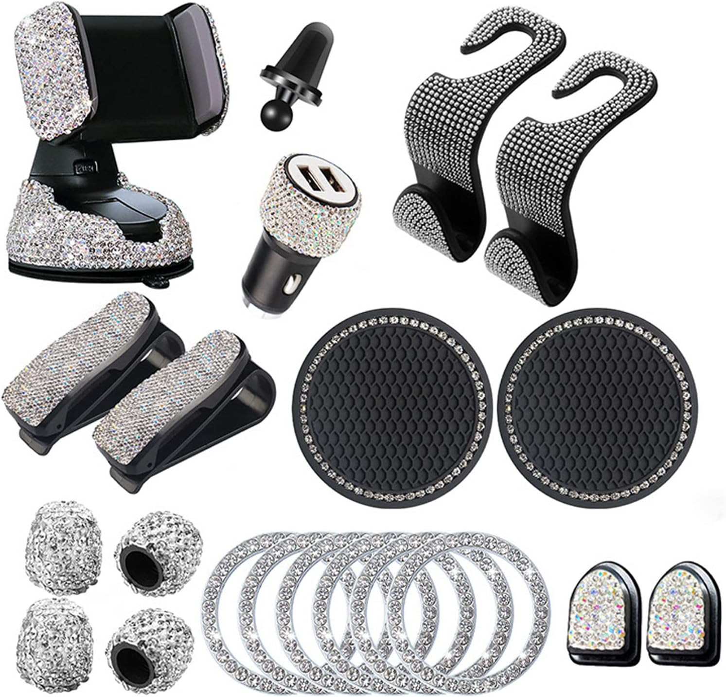 Idee Regalo Auto: 20 Accessori Interni Bling con Brillantini