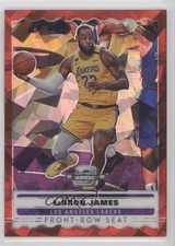 2019 Contenders Optic Front Row Seat Red Cracked Ice Prizm LeBron James #3 9w4