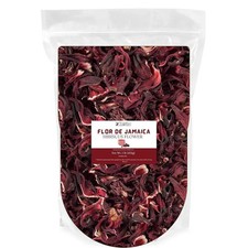 Dried Hibiscus Flowers perfect for Tea, Flor de Jamaica, Whole Flowers and Pe...