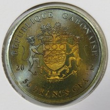 Gabão 50 Francs CFA 2012 Nelson Mandela / Soberba