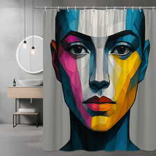 Colorful Modern Shower Curtain for Unique Bathroom Decor