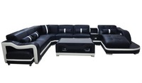 Eck Sofa Couch Polster Ecke Garnitur Leder Couchen Wohnlandschaft U Form Sofas