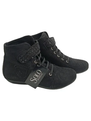 SOLO SOPRANI Bottines Femme Noir Strass High-Top Tendance (EU 36) - Photo 1/2