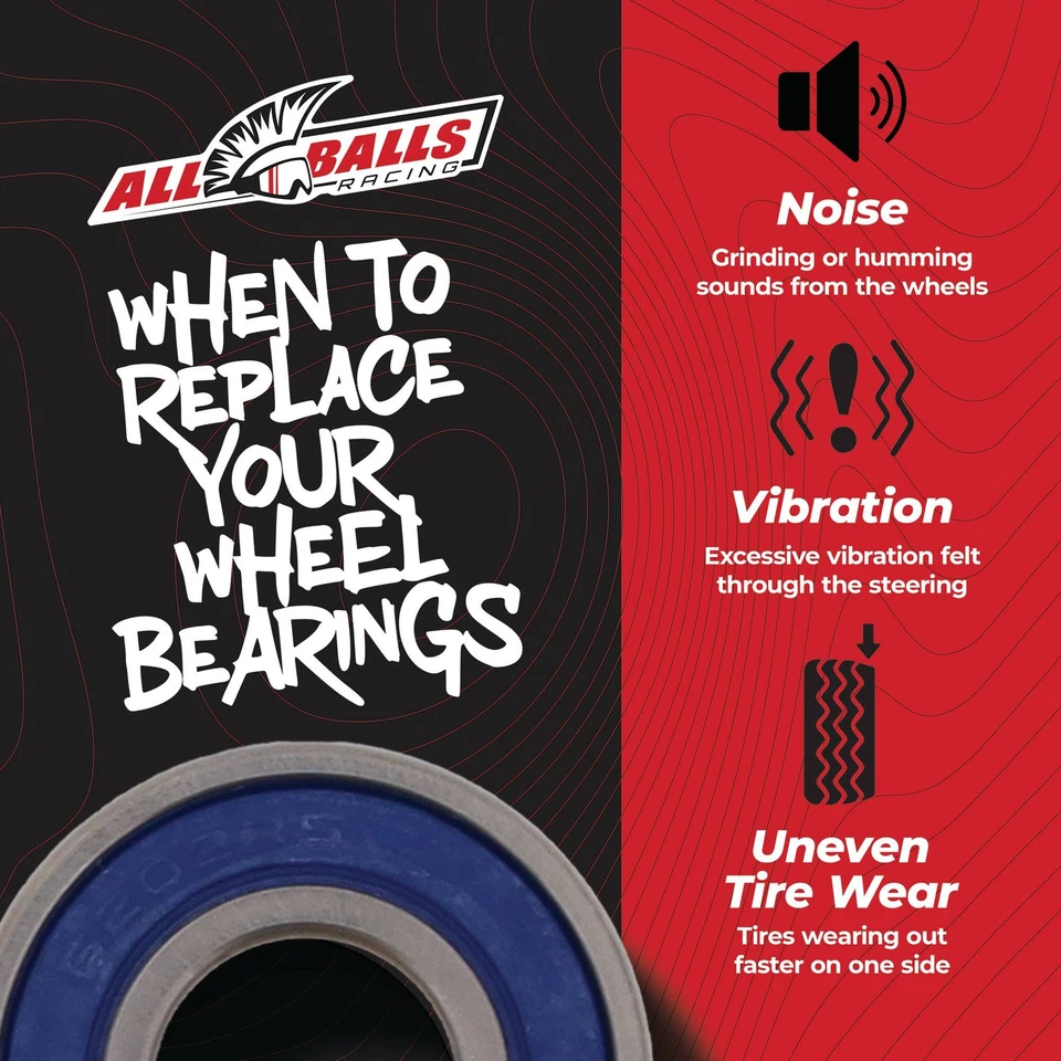 All Balls 25-1444 Wheel Bearing Kit Front For Yamaha XT250 08-12 / XT350 85-00 Foto 3 de 4