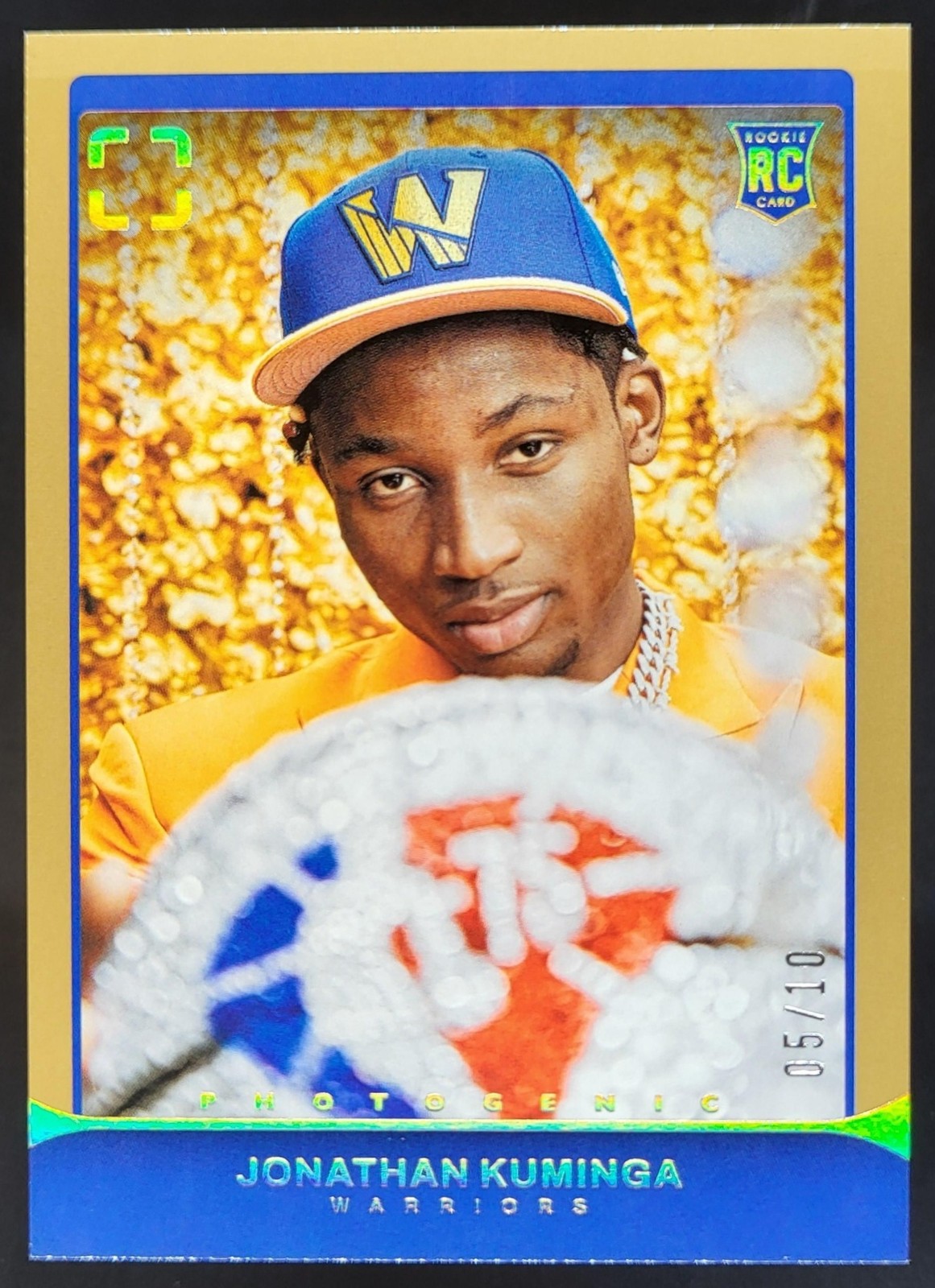 2021-22 Panini Photogenic Jonathan Kuminga Gold /10 RC Warriors MV