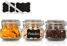 Glass Jars with Lids Food Storage Jars with Airtight Lids Leak Proof Glass